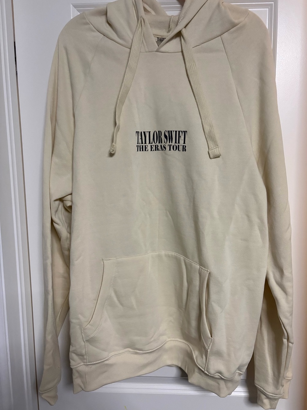 Official Taylor Swift The Eras Tour beige grid Hoodie size xl - authentic